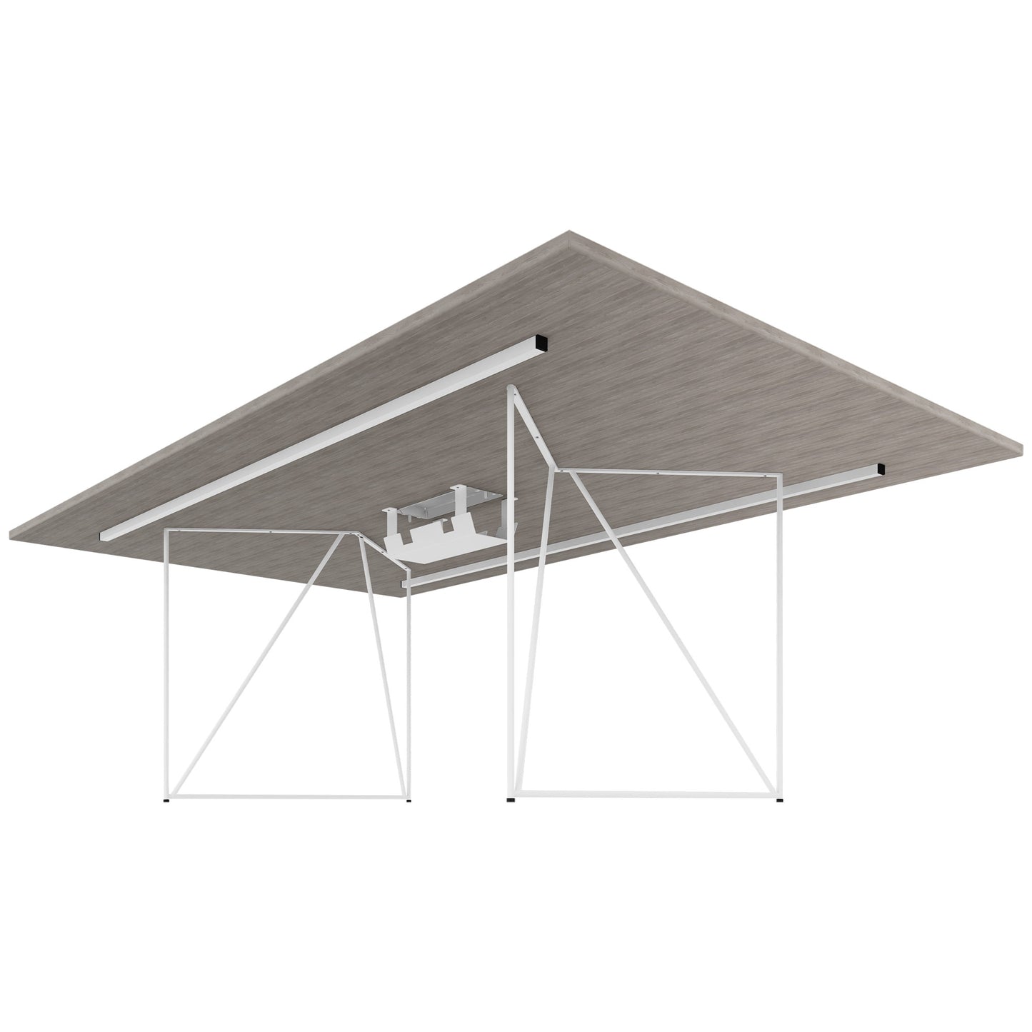 AIR Tabella della conferenza | Elettrificato, 2200 x 1300 mm, grigio di quercia nord