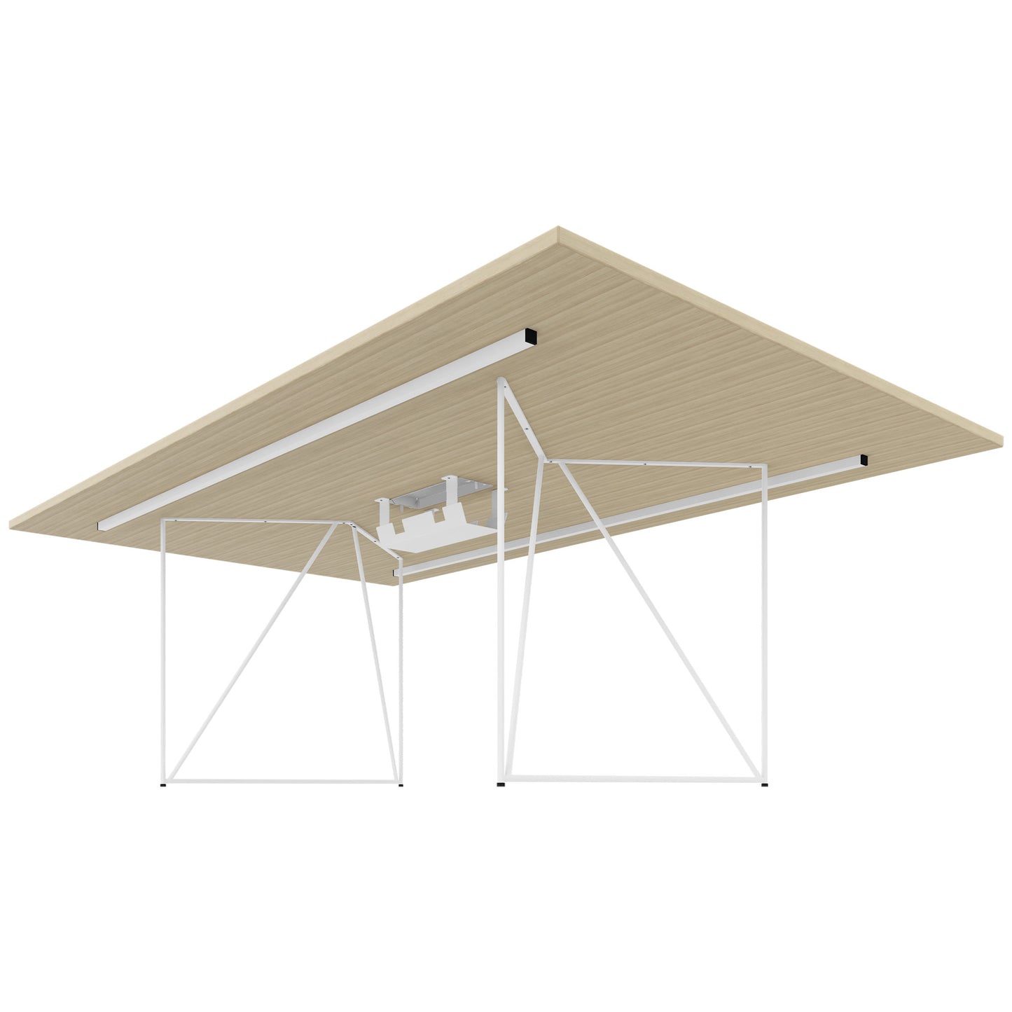 AIR Tabella della conferenza | Elettrificato, 2200 x 1300 mm, cenere di sabbia