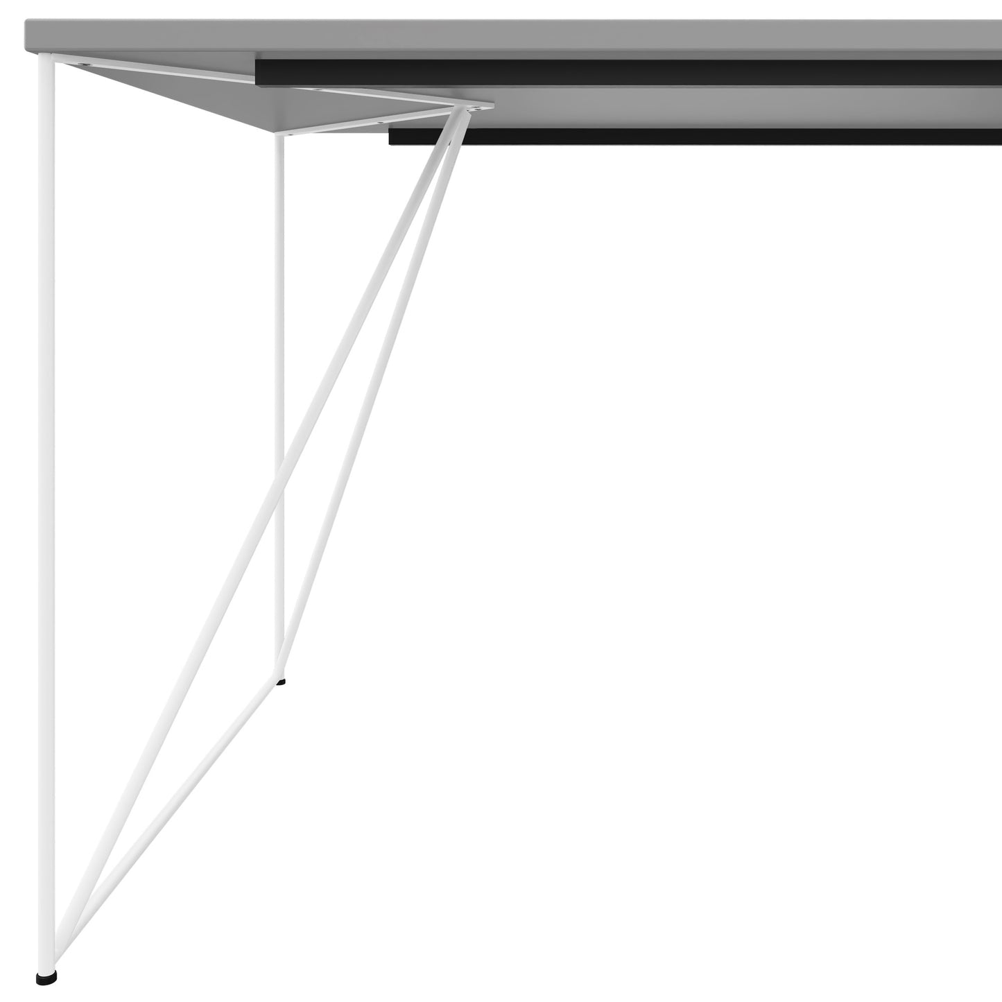 AIR Scrivania | 1600 - 1800 mm, grigio perla