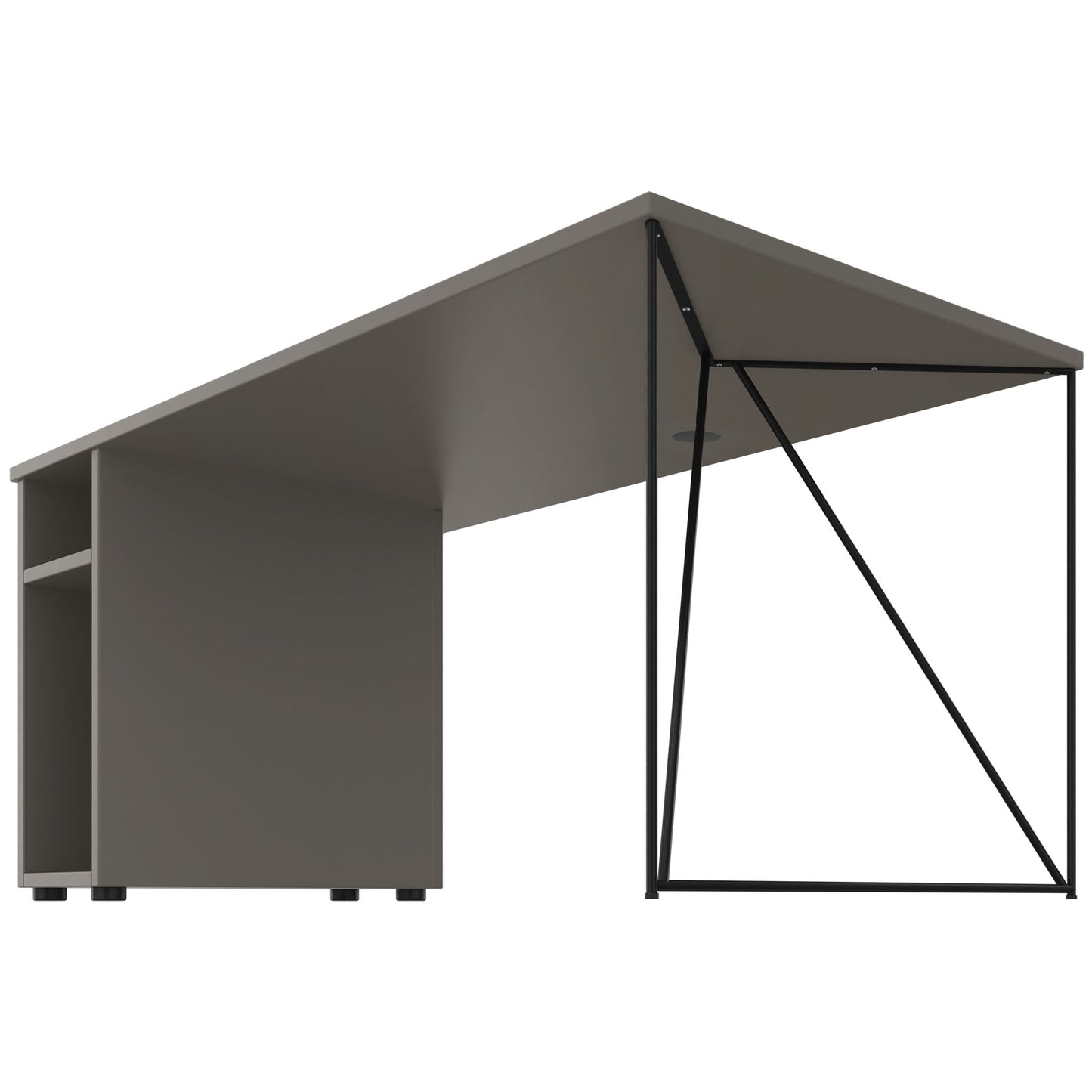AIR Bureau | 1600 - 1800 mm, compartiment informatique, gris cubanite