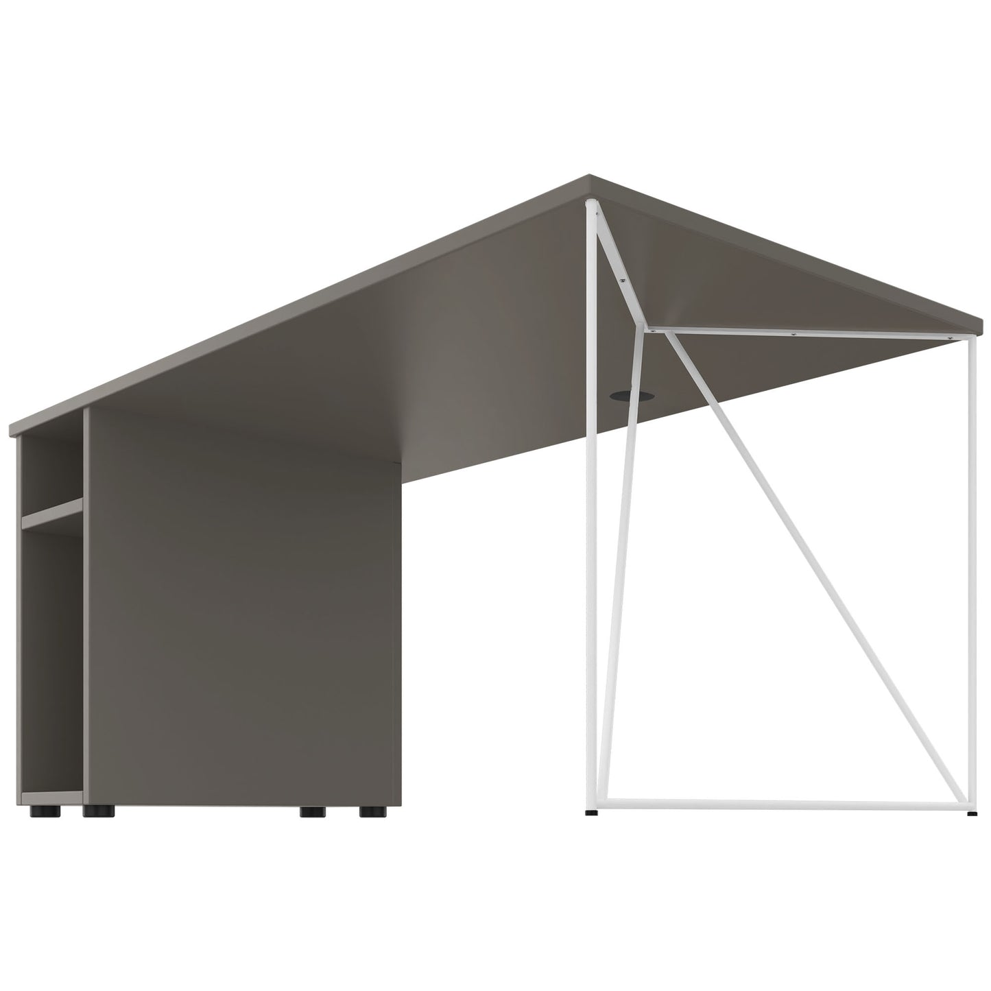 AIR Bureau | 1600 - 1800 mm, compartiment informatique, gris cubanite