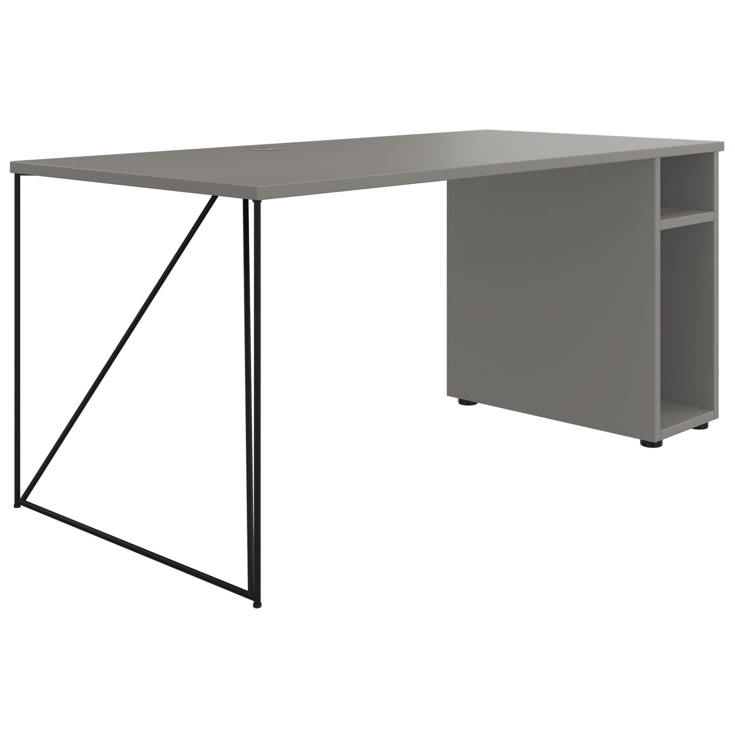 AIR Bureau | 1600 - 1800 mm, compartiment informatique, gris cubanite