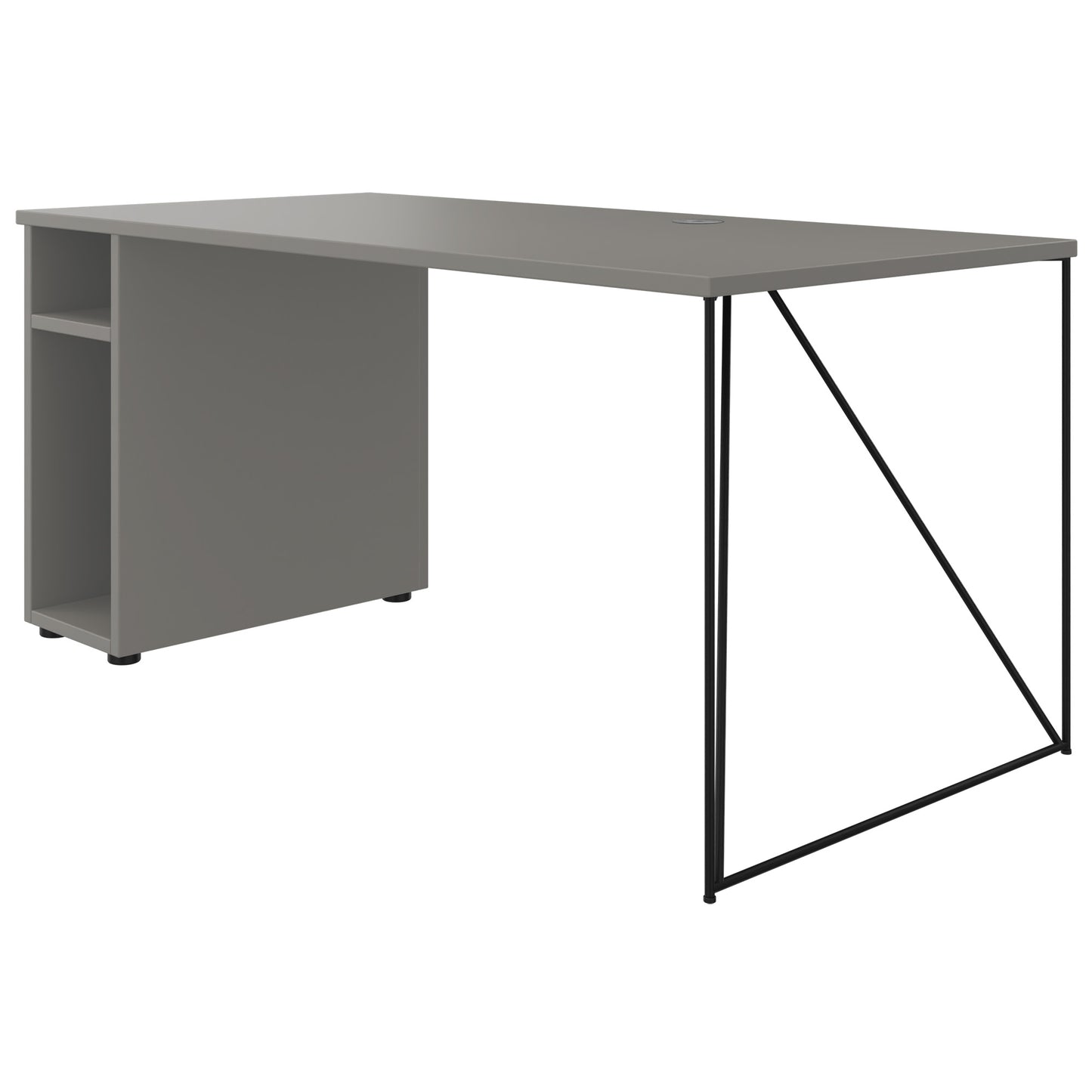 AIR Bureau | 1600 - 1800 mm, compartiment informatique, gris cubanite