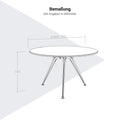 ARKONIS Besprechungstisch | 1000-1600 x 745 mm, rund, Glasplatte - 12 Thumbnail Image