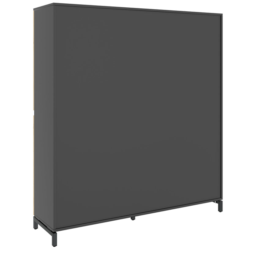 ART Aktenschrank | 4 OH, 1600 x 1760 mm, Wildeiche-Dunkelgrau