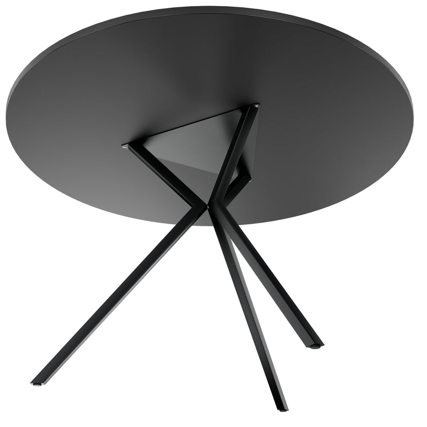 ART Tableau de réunion | Rond, Ø 1200 mm, gris foncé