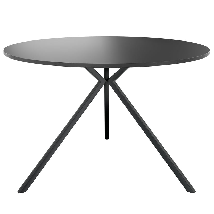 ART Tableau de réunion | Rond, Ø 1200 mm, gris foncé