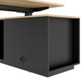 ART Chef-Schreibtisch mit Sideboard | 2130 x 1800 mm, elektrisch höhenverstellbar, Wildeiche - 14 Thumbnail Image