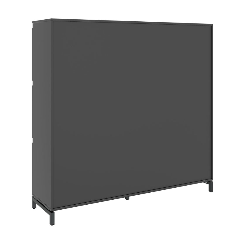 ART Highboard | 3 Oh, 1600 x 1560 mm, dark gray