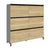 ART Highboard | 3 Oh, 1600 x 1560 mm, wild oak dark gray