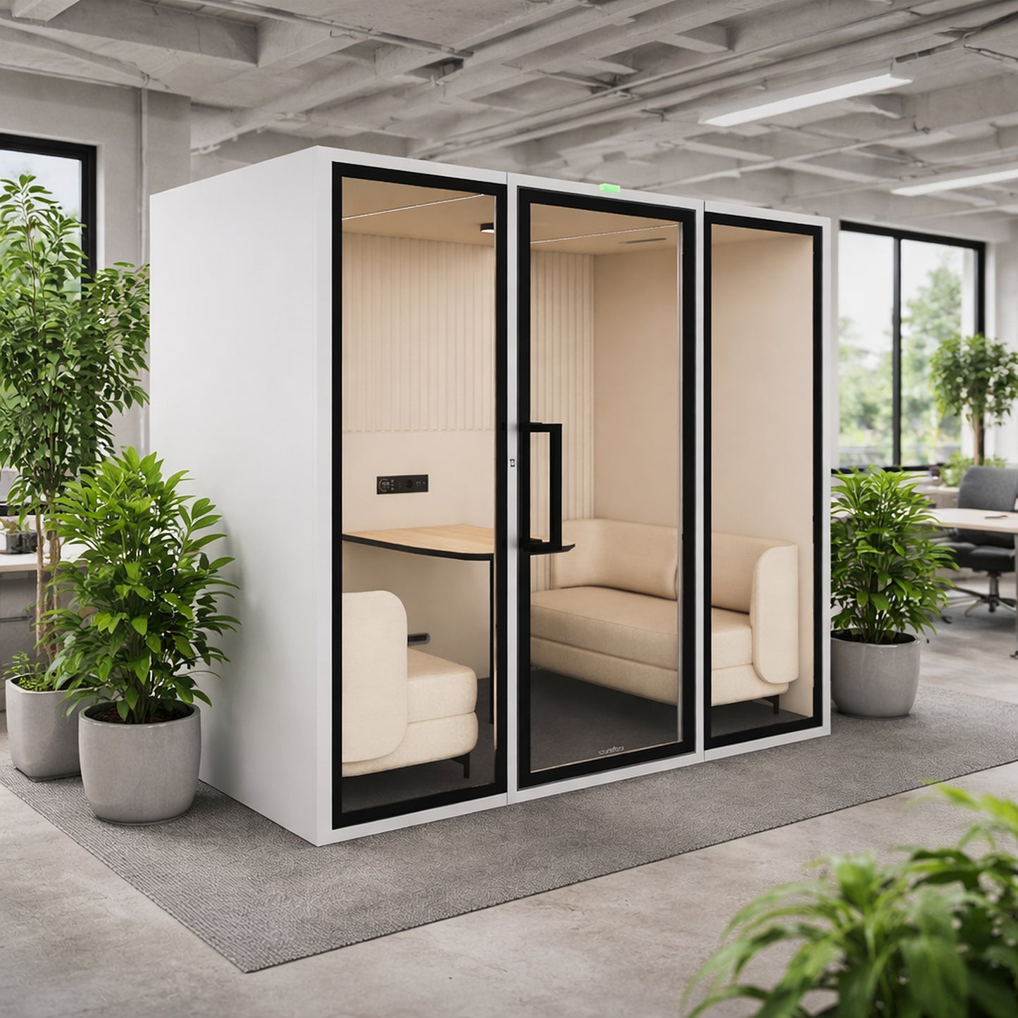 ART POD ML Meeting Box | Room-in-room, Class A soundproofing, for 4 people