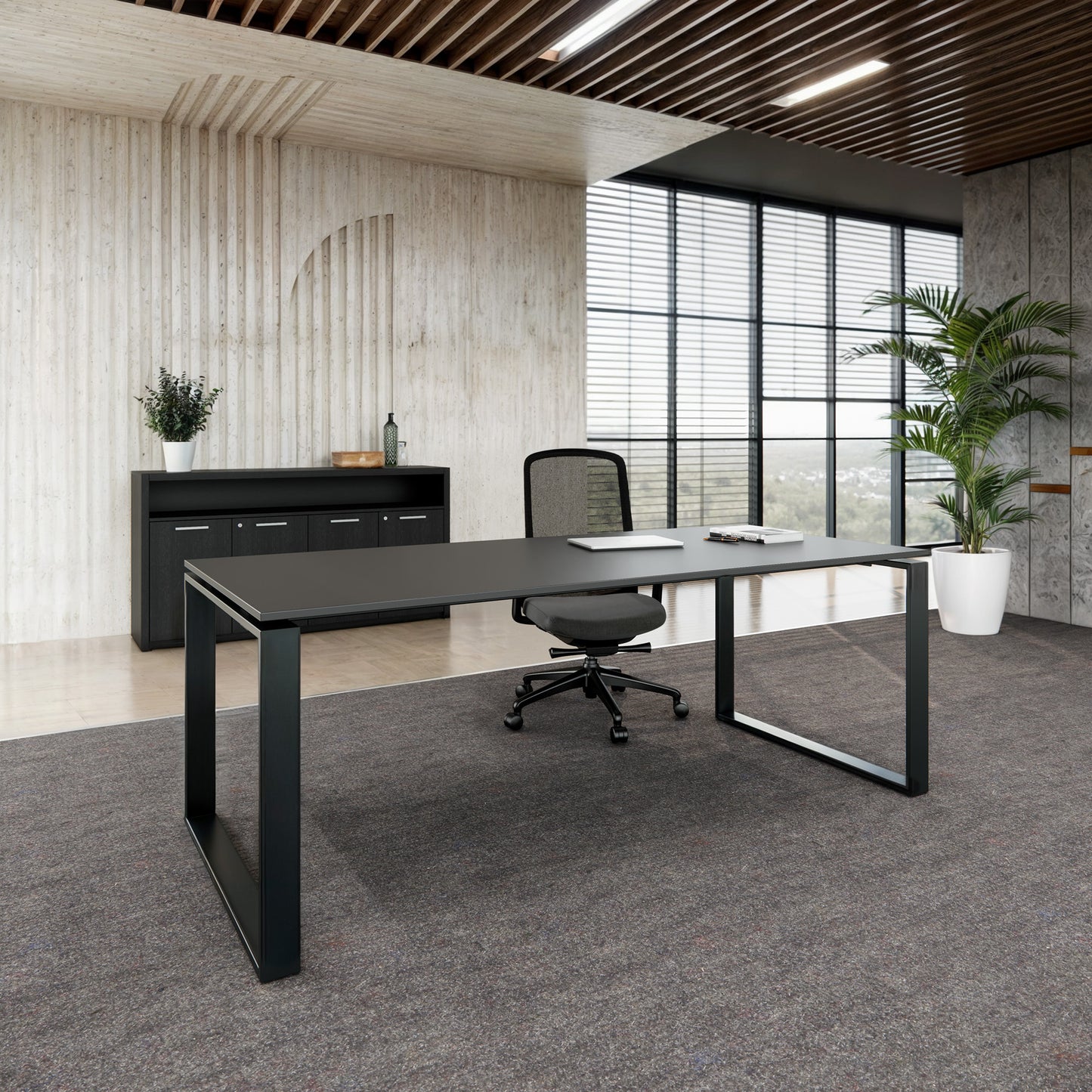 ART Desk | 2000 x 900 mm, dark gray