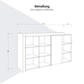 ATICA Combination Cabinet | 2100 x 750 mm, door with push-to-open mechanism, top panel - 7 Thumbnail Image