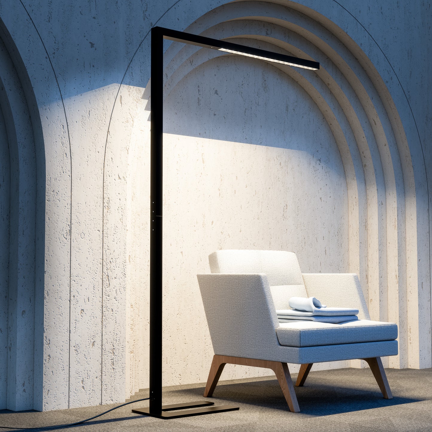 Tampon du bureau Aurora | 1205 x 1960 mm, 11 200 lumens, dimmable