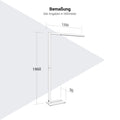Lampe de bureau sur pied AURORA DUO | 1250 x 1960 mm, 12 244 lumens, Tunable White, éclairage HCL - 8 Thumbnail Image