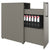 BOXI Cabinet pharmacien | 3 tiroirs, 420 x 800 mm, gris cubanite