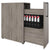 BOXI apothecary cabinet | 3 drawers, 420 x 800 mm, gray northern oak