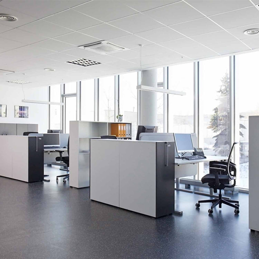 BOXI Cabinet pharmacien | 3 tiroirs, 420 x 800 mm, gris perlé