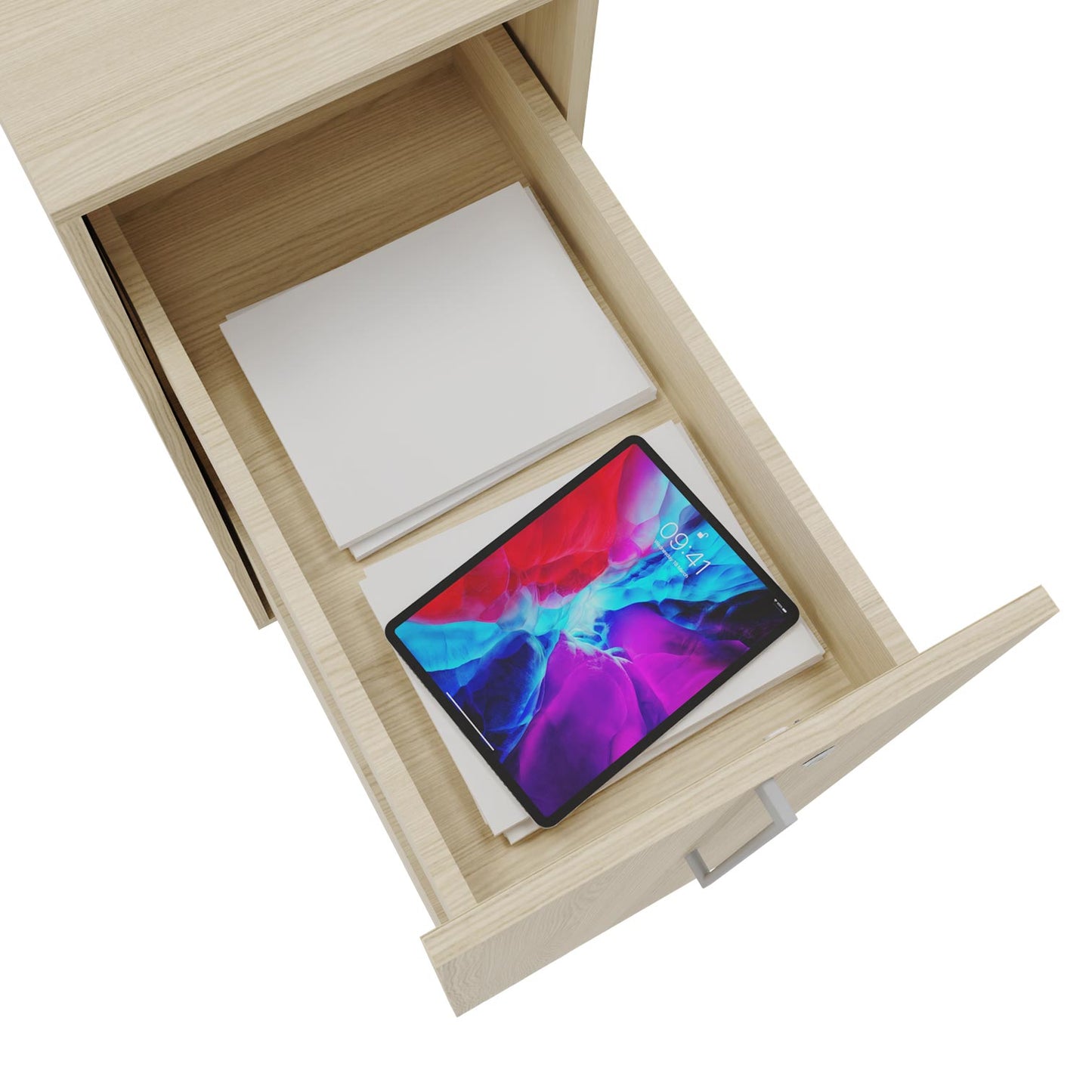 BOXI apothecary cabinet | 3 drawers, 420 x 800 mm, sand ash