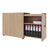 BOXI apothecary cabinet | 2 drawers, 420 x 800 mm, amber oak