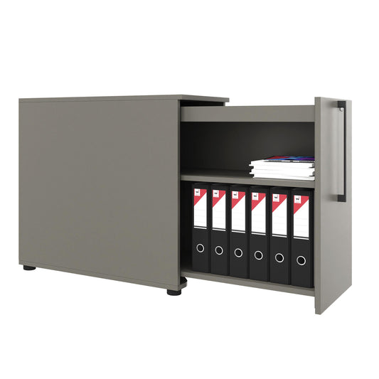 BOXI Gabinetto farmacista | 2 cassetti, 420 x 800 mm, grigio cubanite
