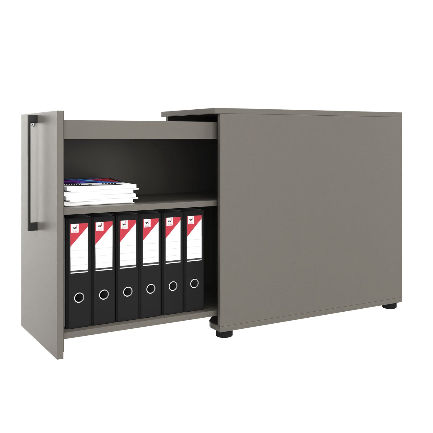 BOXI apothecary cabinet | 2 drawers, 420 x 800 mm, Cubanite gray