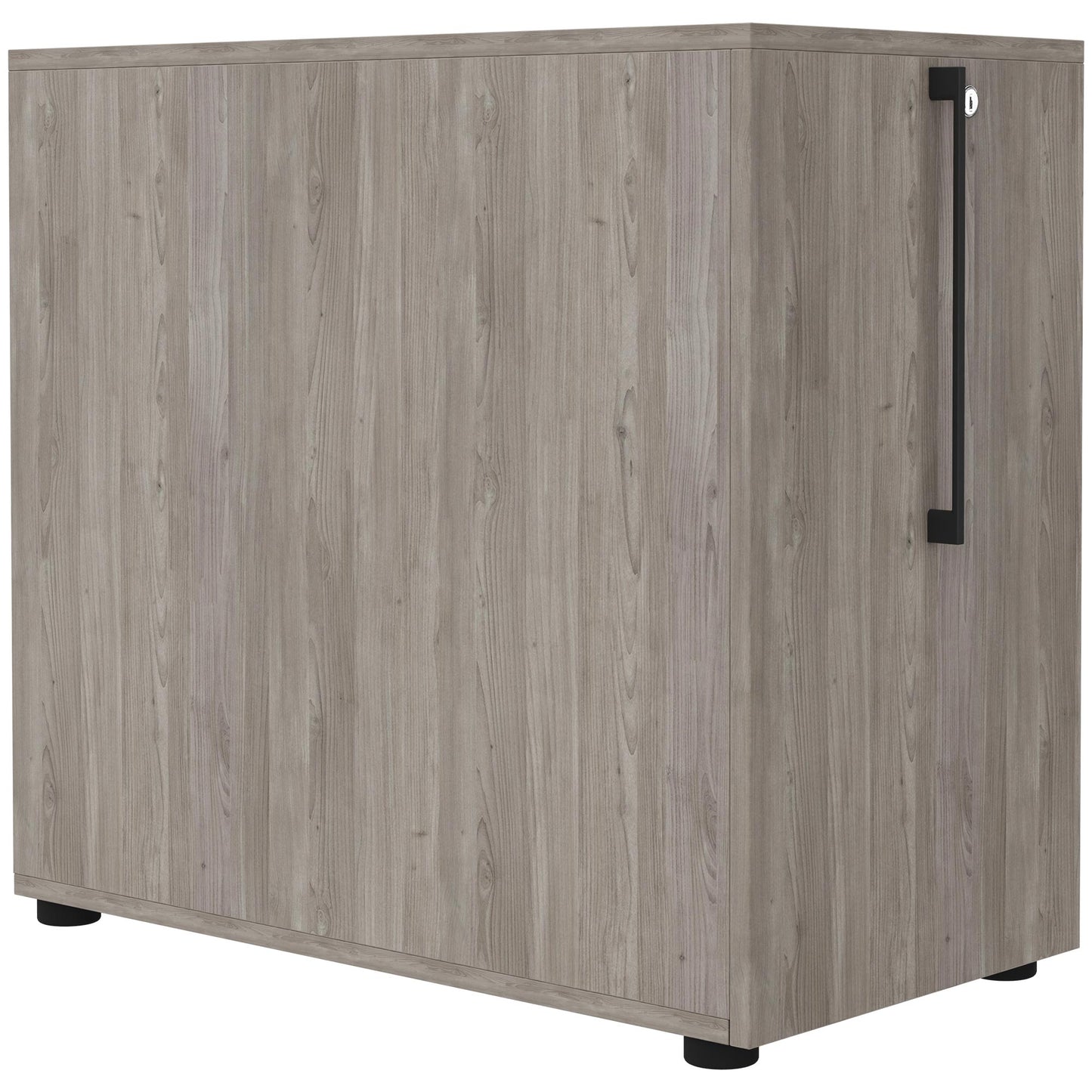 BOXI Cabinet pharmacien | 2 tiroirs, 420 x 800 mm, gris de chêne nord