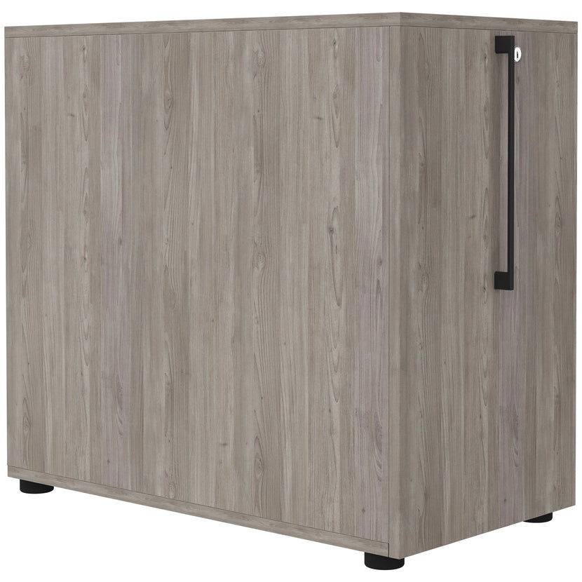 BOXI Cabinet pharmacien | 2 tiroirs, 420 x 800 mm, gris de chêne nord