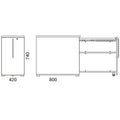 Armadio farmacia BOXI | 2 cassetti, 420 x 800 mm, bianco - 10 Thumbnail Image