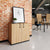 CHOICE hinged door wardrobe | 2 OH, 800 x 760 mm, amber oak