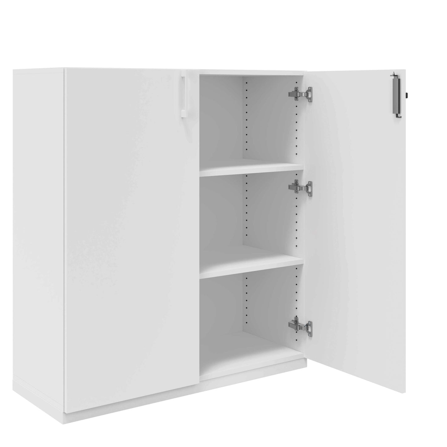 CHOICE Wing door cabinet | 3 Oh, 1000 x 1115 mm, white