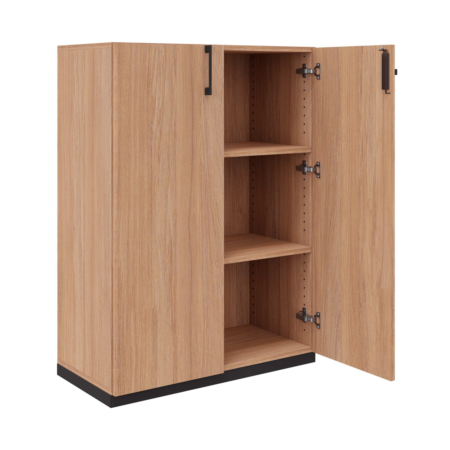 CHOICE hinged door wardrobe | 3 OH, 800 x 1115 mm, amber oak