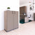 CHOICE Flügeltürenschrank | 3 OH, 800 x 1115 mm, Nordeiche grau / Cubanitgrau