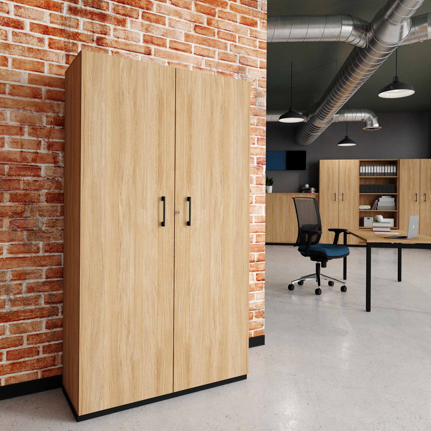 CHOICE Armoire de porte d'aile | 5 oh, 1000 x 1820 mm, chêne ambre