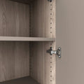 CHOICE Armoire de porte d'aile | 5 oh, 1000 x 1820 mm, gris de chêne nord / gris cubanite - 3 Thumbnail Image