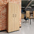 CHOICE hinged door wardrobe | 5 OH, 800 x 1820 mm, amber oak