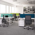 TOP Acoustic desk partition side panel | 595 mm high, upholstery fabrics LUCIA / VELITO / SYNERGY - 3 Thumbnail Image