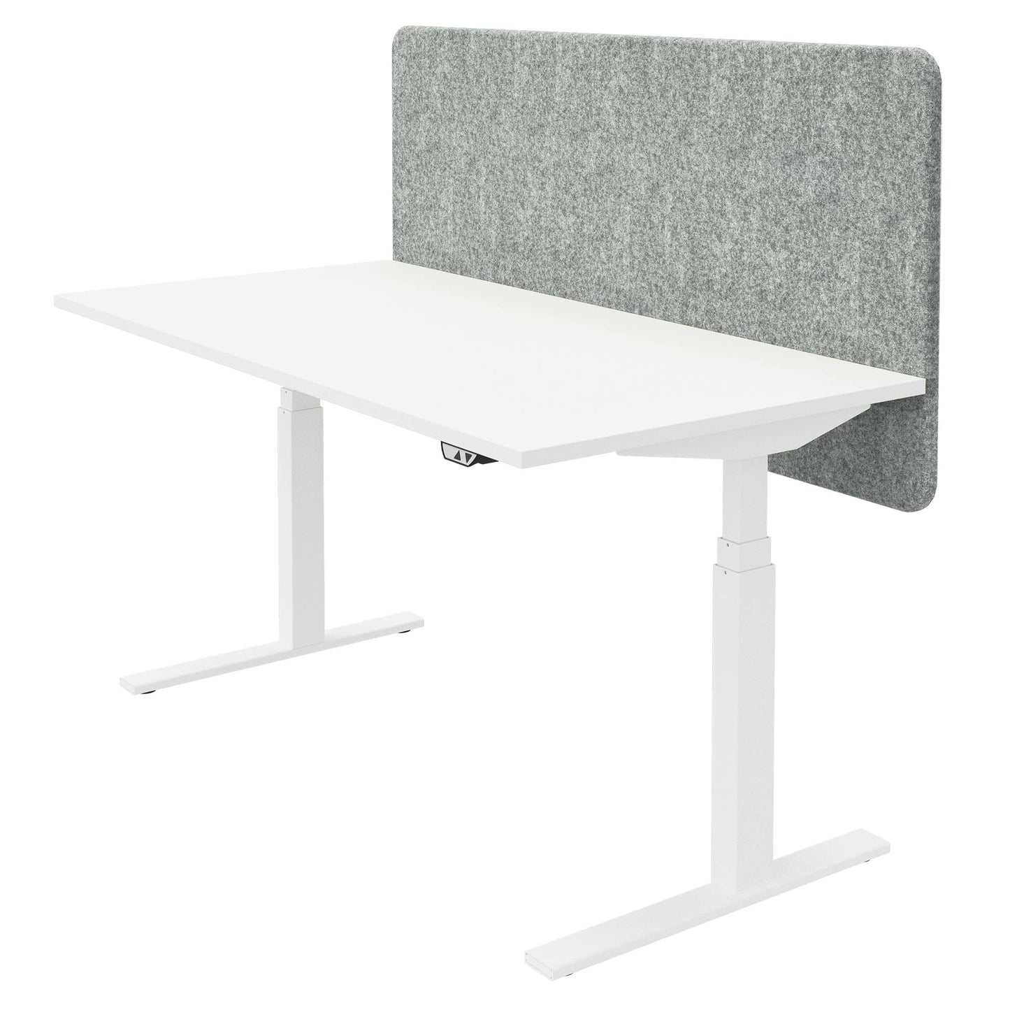 DESK acoustic table partition | 760 mm high, wool covers VELITO / SYNERGY