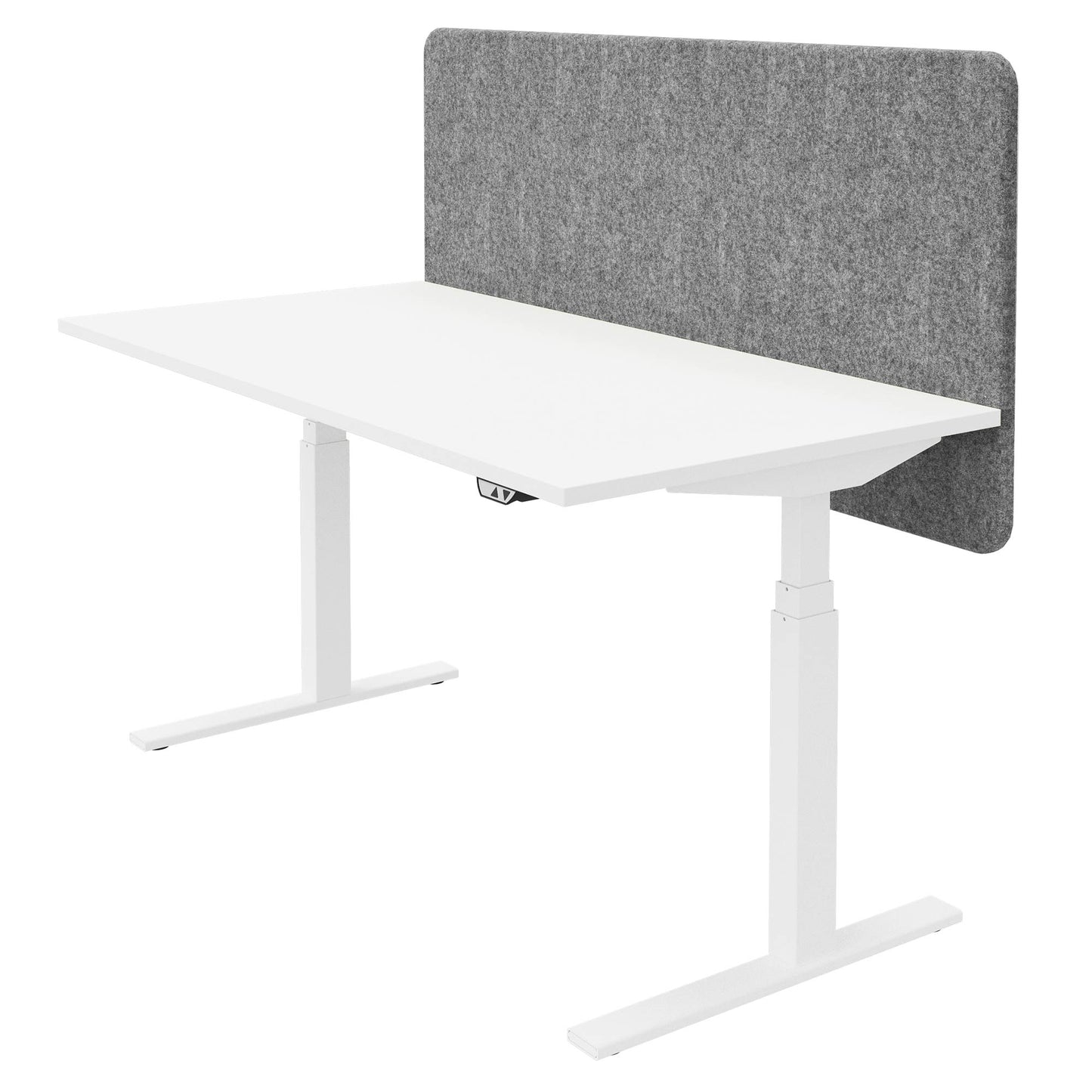 DESK acoustic table partition | 760 mm high, wool covers VELITO / SYNERGY