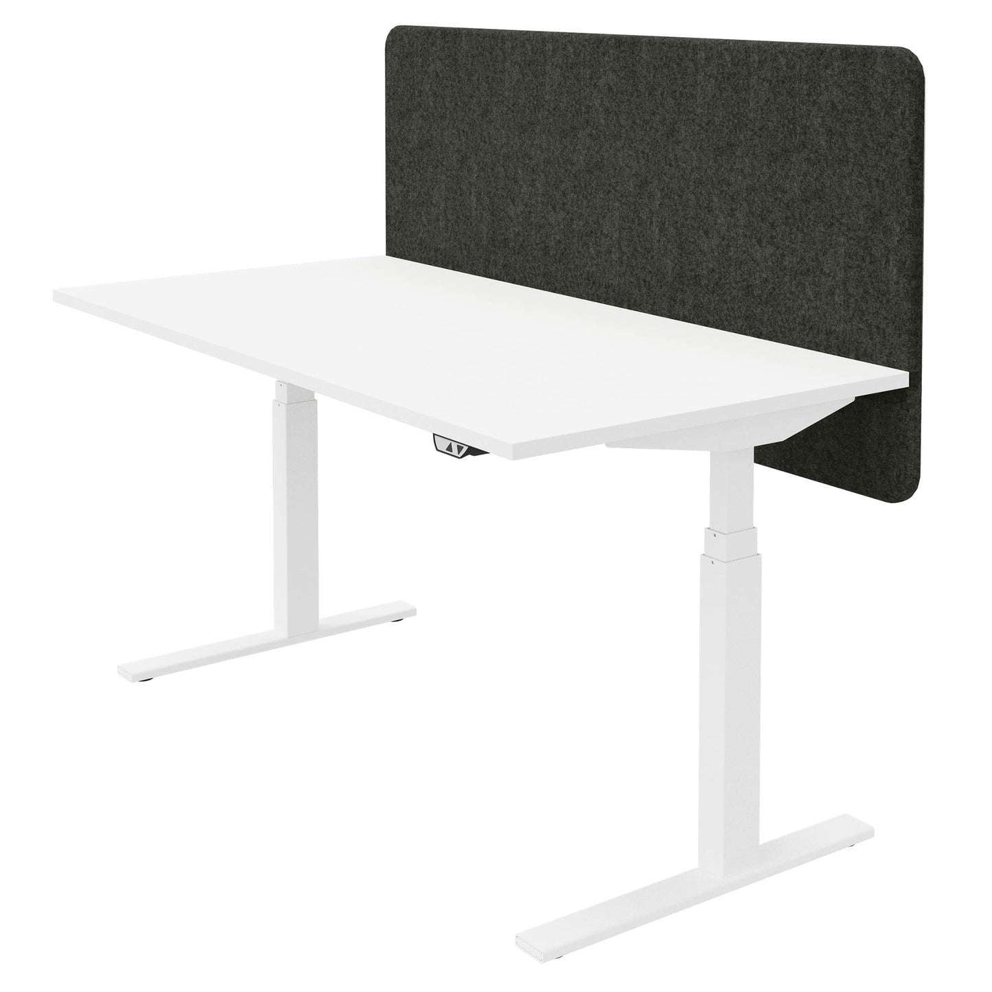 DESK acoustic table partition | 760 mm high, wool covers VELITO / SYNERGY
