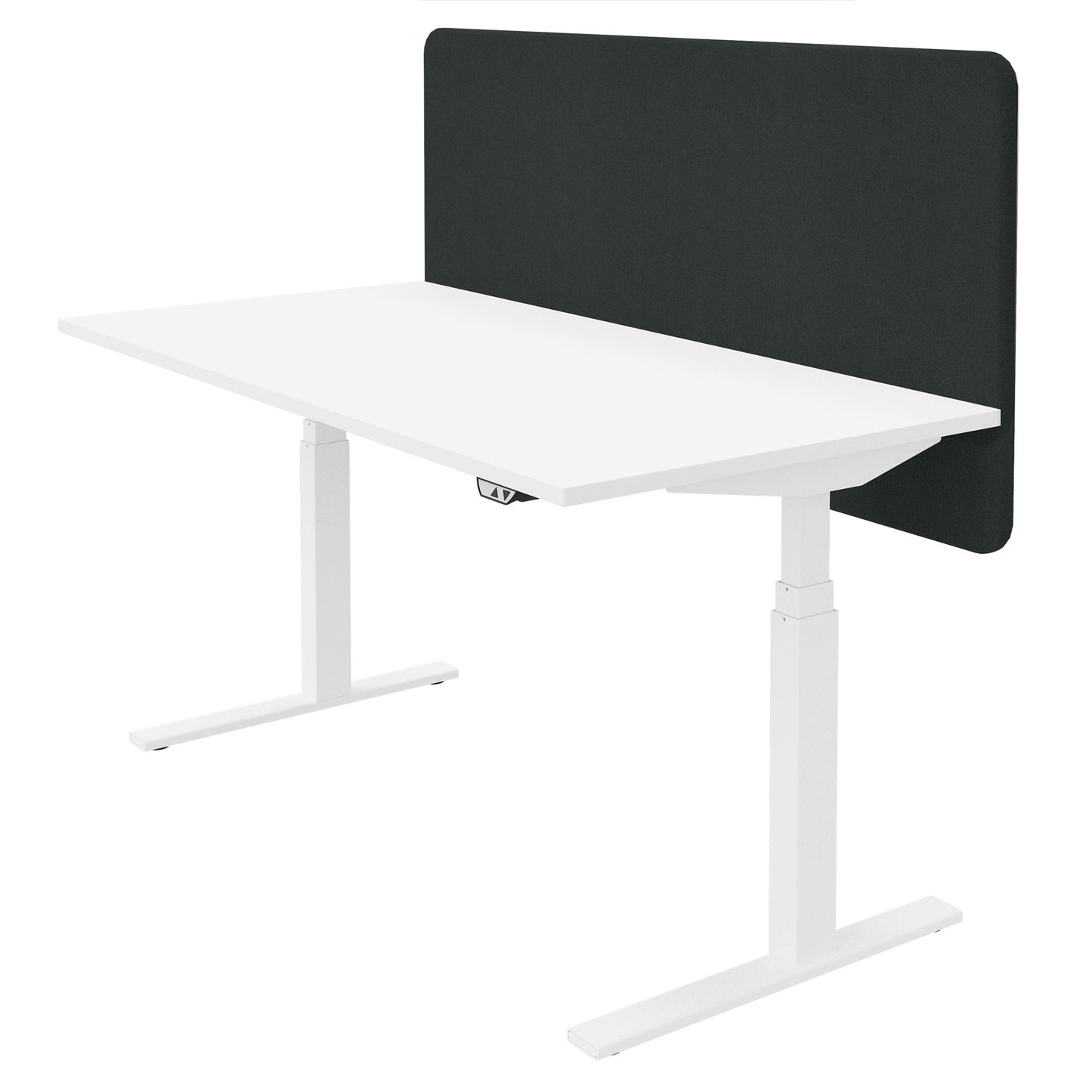 DESK acoustic table partition | 760 mm high, wool covers VELITO / SYNERGY