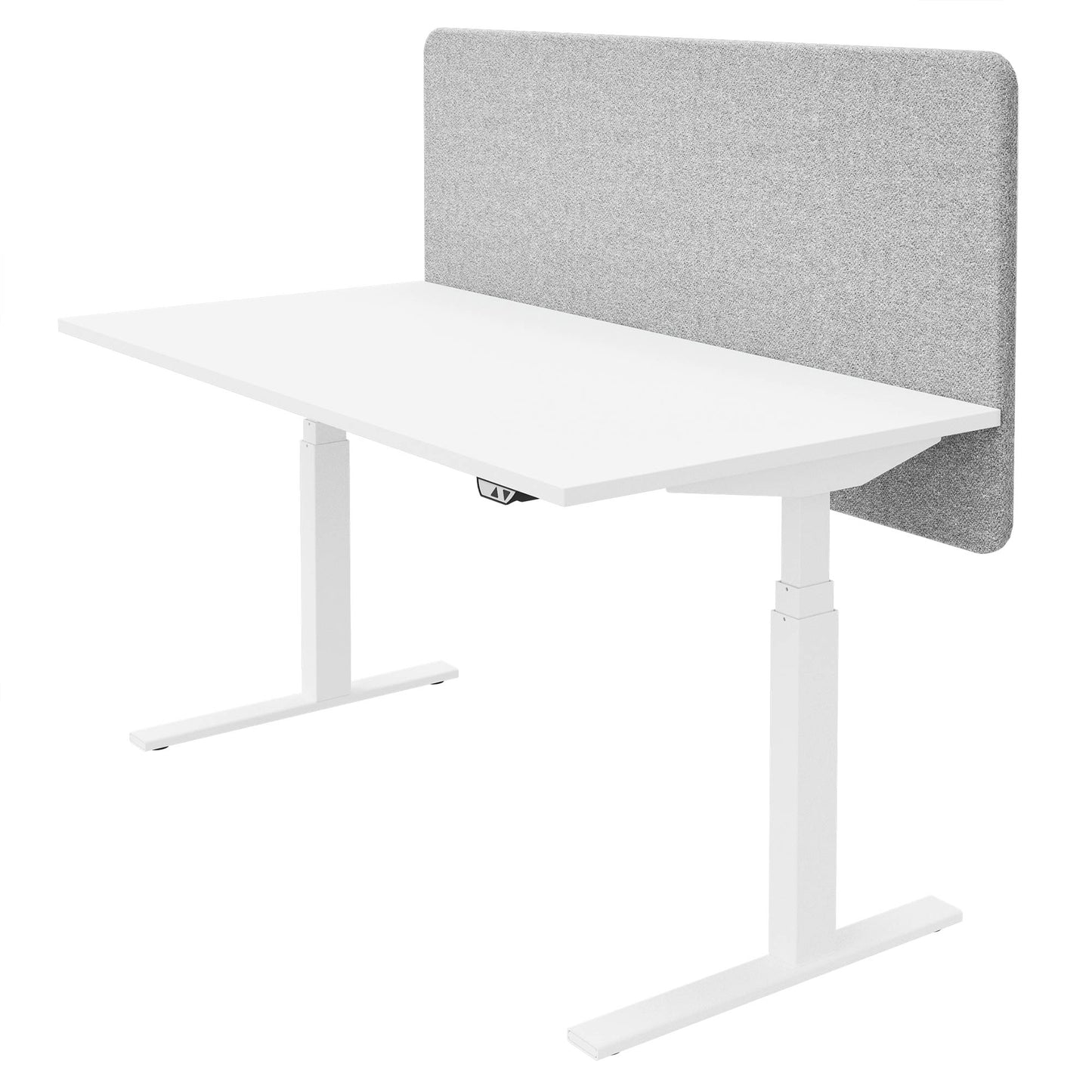 DESK acoustic table partition | 760 mm high, wool covers VELITO / SYNERGY