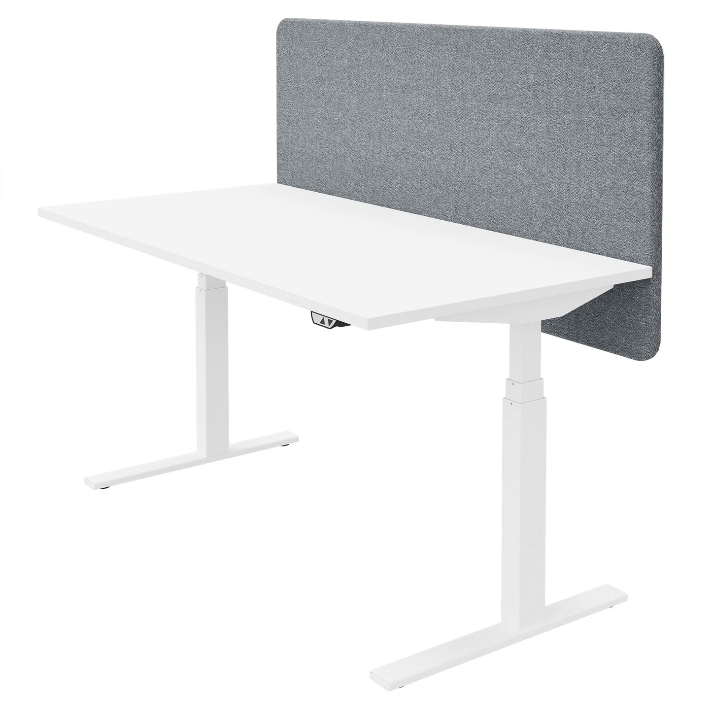 DESK acoustic table partition | 760 mm high, wool covers VELITO / SYNERGY