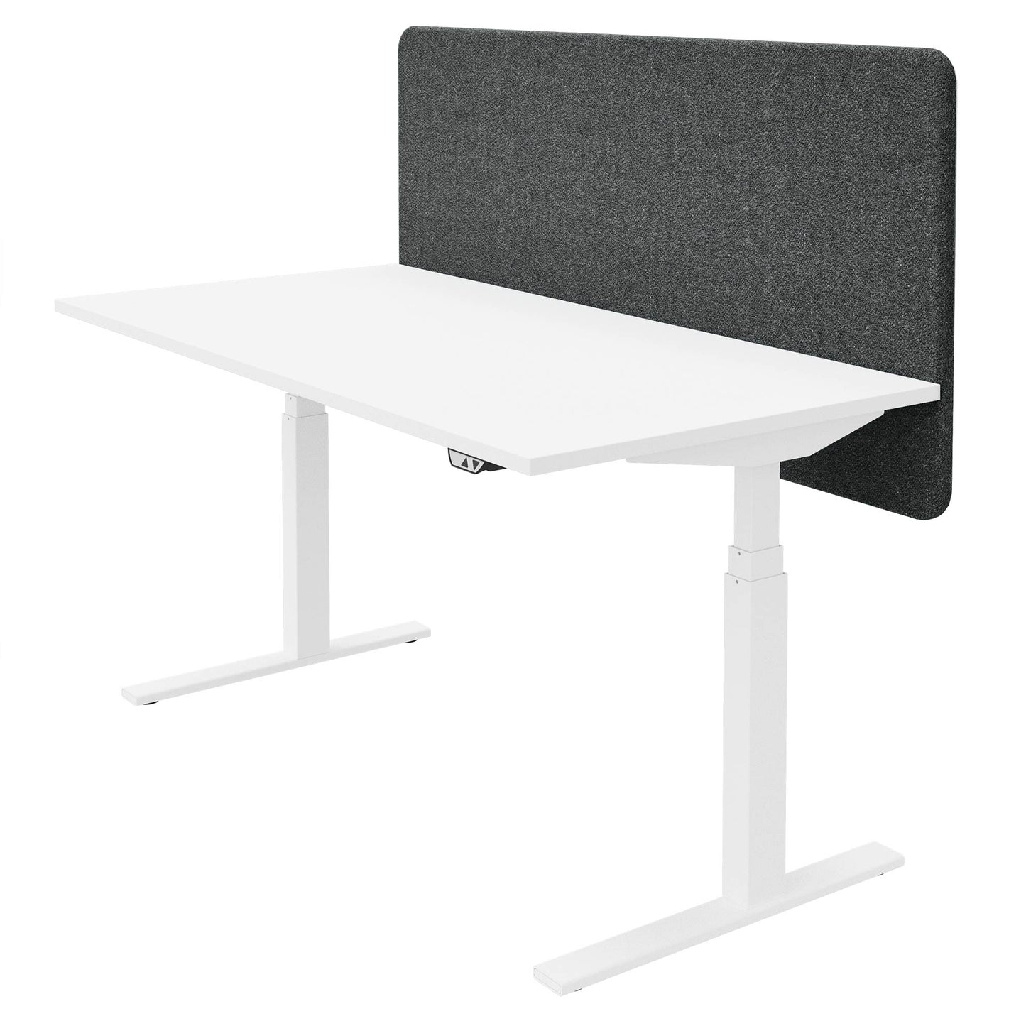 DESK acoustic table partition | 760 mm high, wool covers VELITO / SYNERGY
