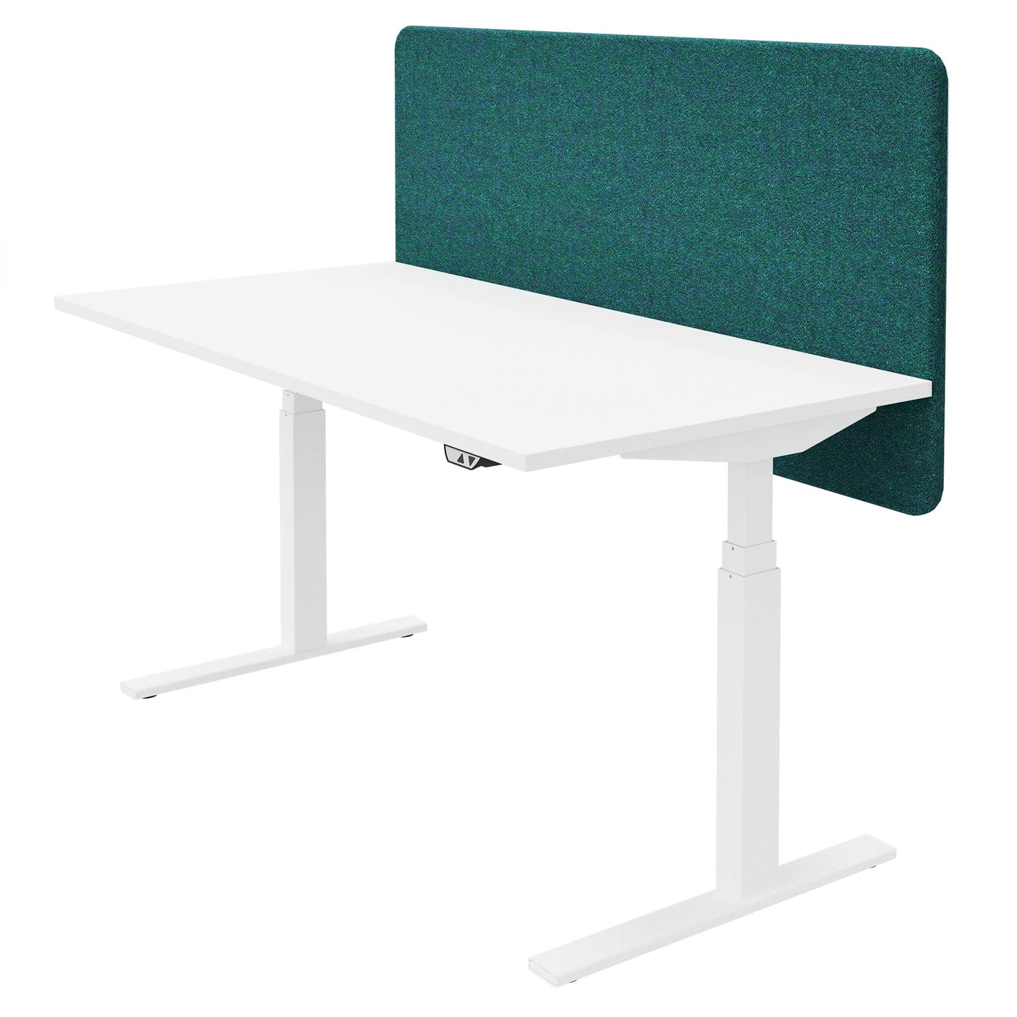 DESK acoustic table partition | 760 mm high, wool covers VELITO / SYNERGY