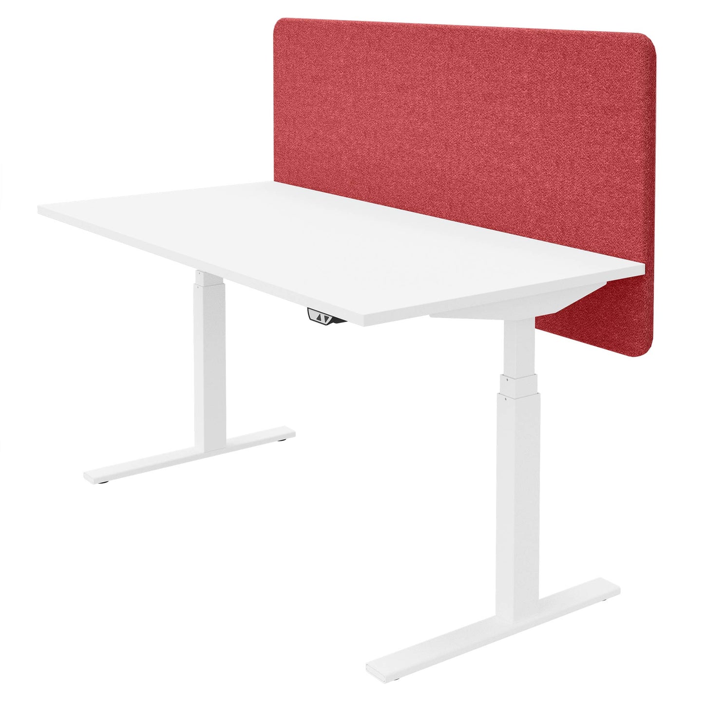 DESK acoustic table partition | 760 mm high, wool covers VELITO / SYNERGY