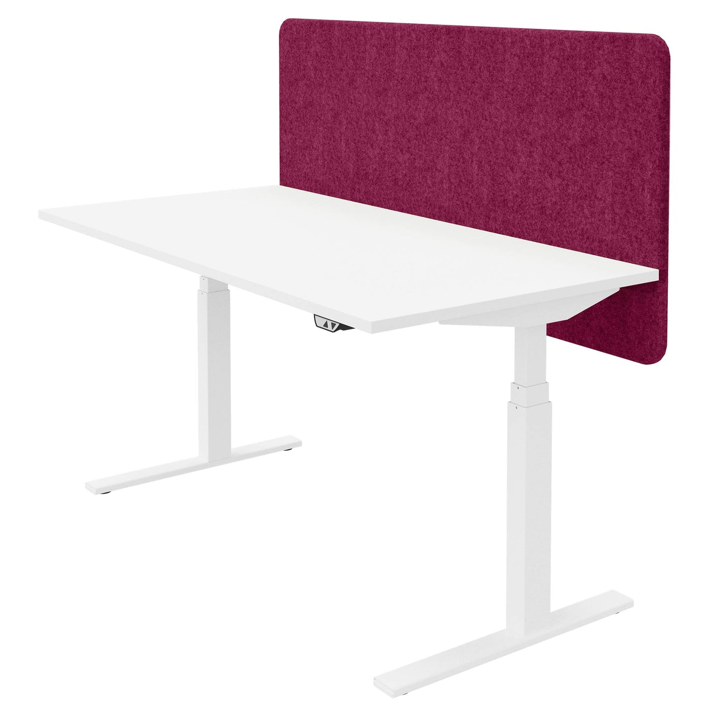 DESK acoustic table partition | 760 mm high, wool covers VELITO / SYNERGY