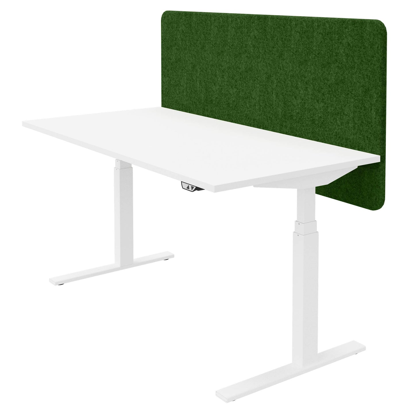 DESK acoustic table partition | 760 mm high, wool covers VELITO / SYNERGY