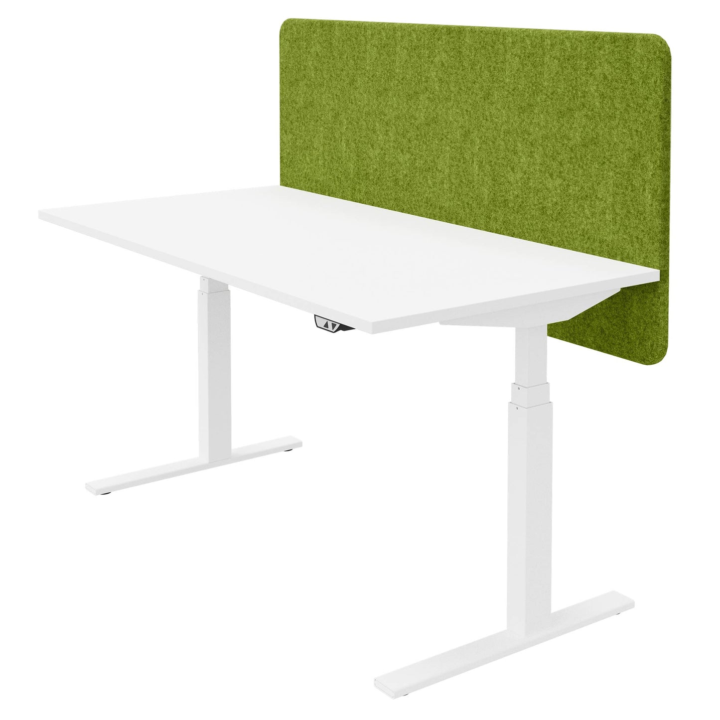 DESK acoustic table partition | 760 mm high, wool covers VELITO / SYNERGY