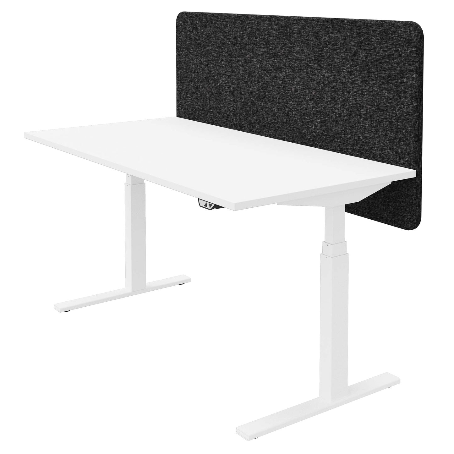 DESK acoustic table partition | 760 mm high, polyester cover BERTA